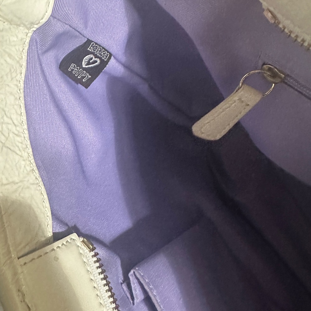 Coach Poppy Tan and White Women's tote Bag - Picture 8 of 12